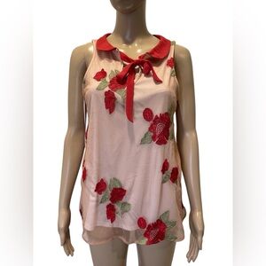 Disney X Lauren Conrad Snow White  Embroidered Sleeveless Top size XS